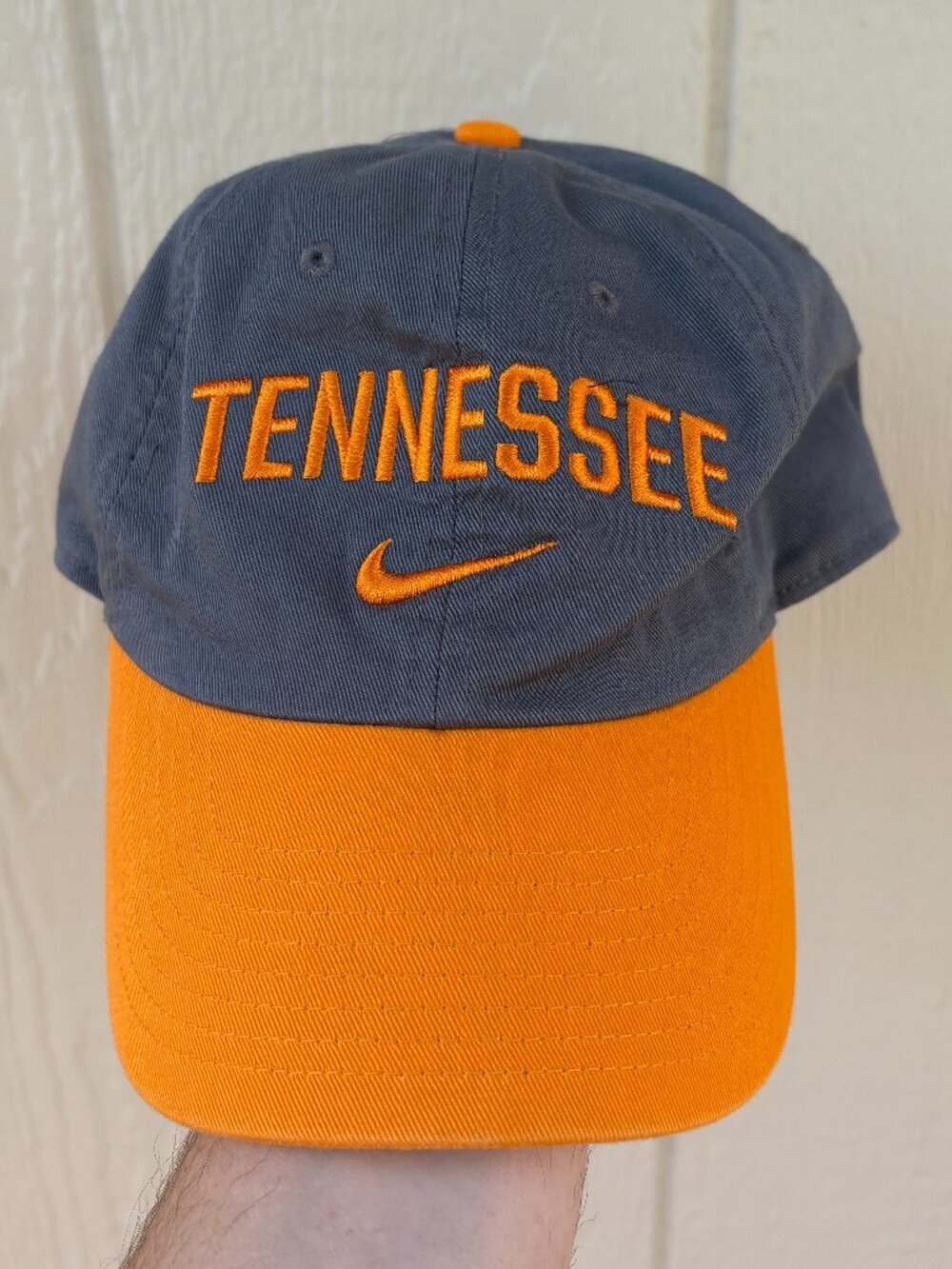 Nike Heritage 86 Tennessee Volunteers Dad Hat Unisex Gray Orange Adjustable